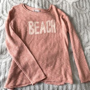 Light pink knitted “Beach” sweater